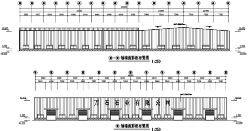南京单跨门式刚架钢结构工程施工图(cad,10张)